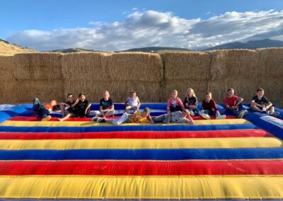 A group on the jump pad